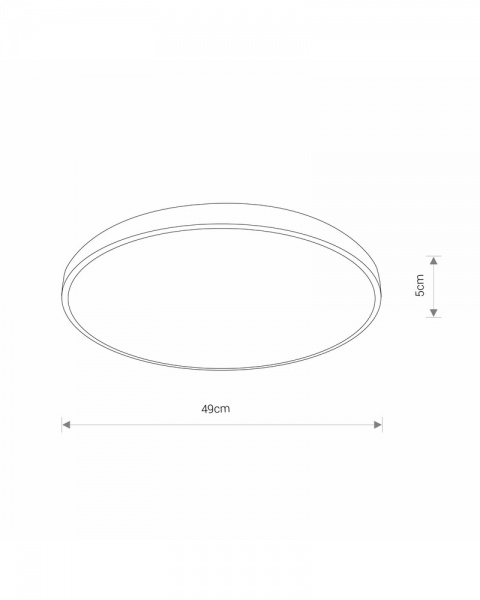 Светильник потолочный Nowodvorski Agnes Round Led 1x32 Вт черный/белый 8205 
