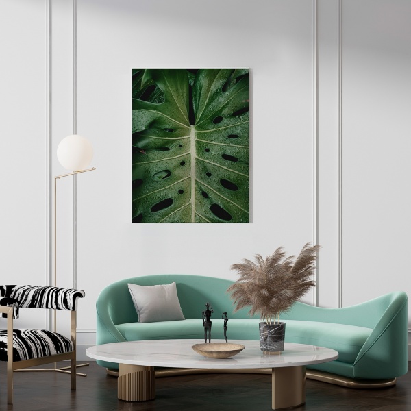 Картина на холсте Зеленые листья 50x70 см WS Holst 14082220,8 