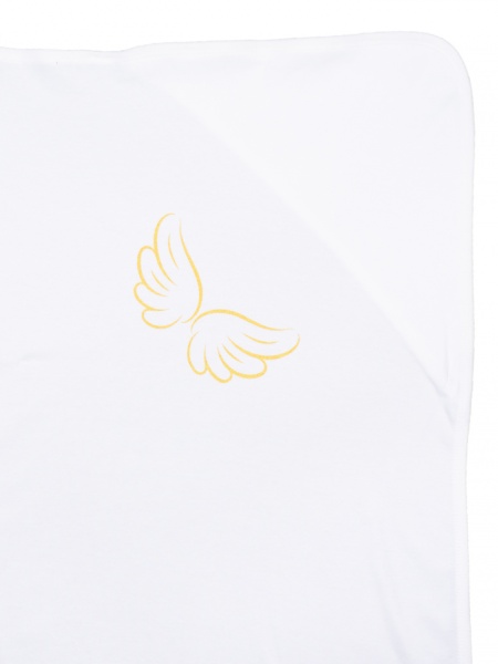 Полотенце-уголок Bambinelli для новорожденных молочный 