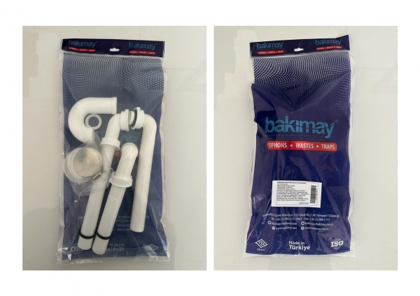 Сифон для умывальника Bakimay мебельный