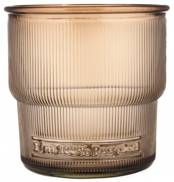 Стакан низкий Ribbed Apilable корица 300 мл 1 шт. San Miguel 