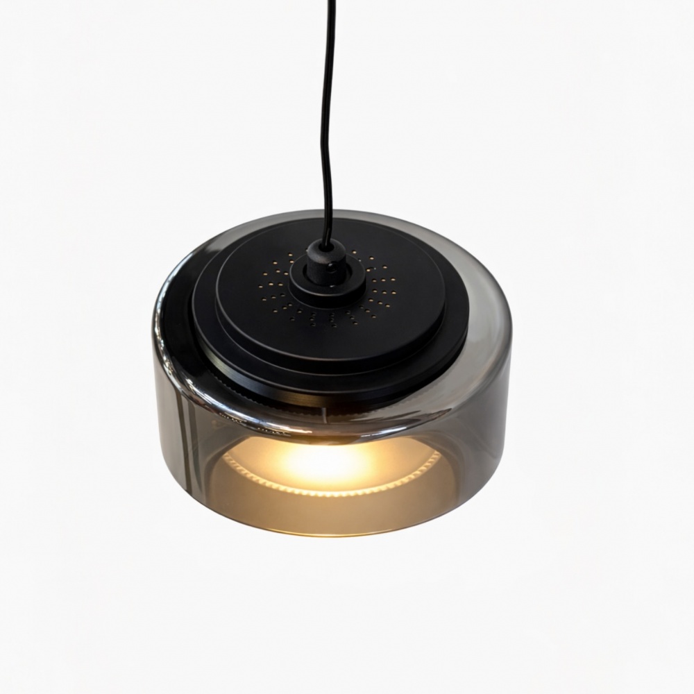 Люстра підвісна LIGHT SET DUSHA MS241 1x12 Вт GX53 чорний/димчастий