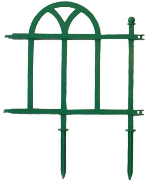 Декоративное ограждение для клумб Флора зеленый