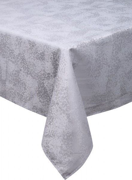 Скатерть Jacquard Мрамор 140x180 см серебряный La Nuit 