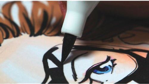 Маркер двусторонний Graph'it Brushmarker GI85125 азалия 