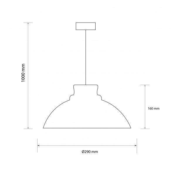 Підвіс Светкомплект Loft PLC 412 1x40 Вт E27 рожевий 