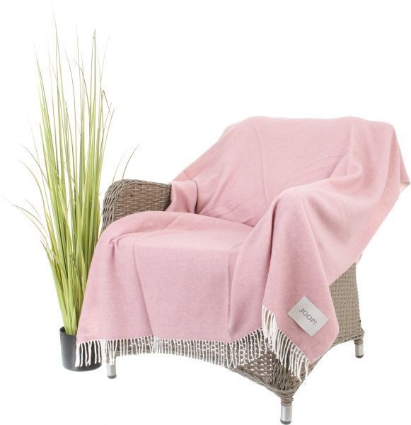 Плед SENS.DF Nude Kreide 130x180 см бело-розовый Billerbeck 