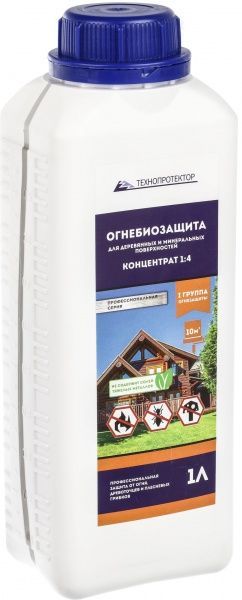 Огнебиозащита Технопротектор концентрат 1:4 прозрачный 1 л