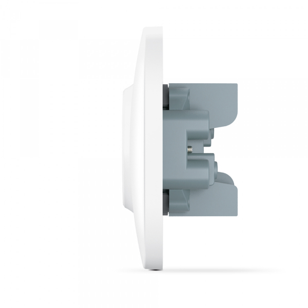 Розетка двойная без заземления Videx Binera IP20 белый VF-BNSK2-W