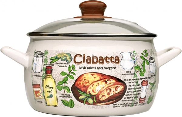Кастрюля с крышкой Ciabatta 2,4 л 3256 Metrot