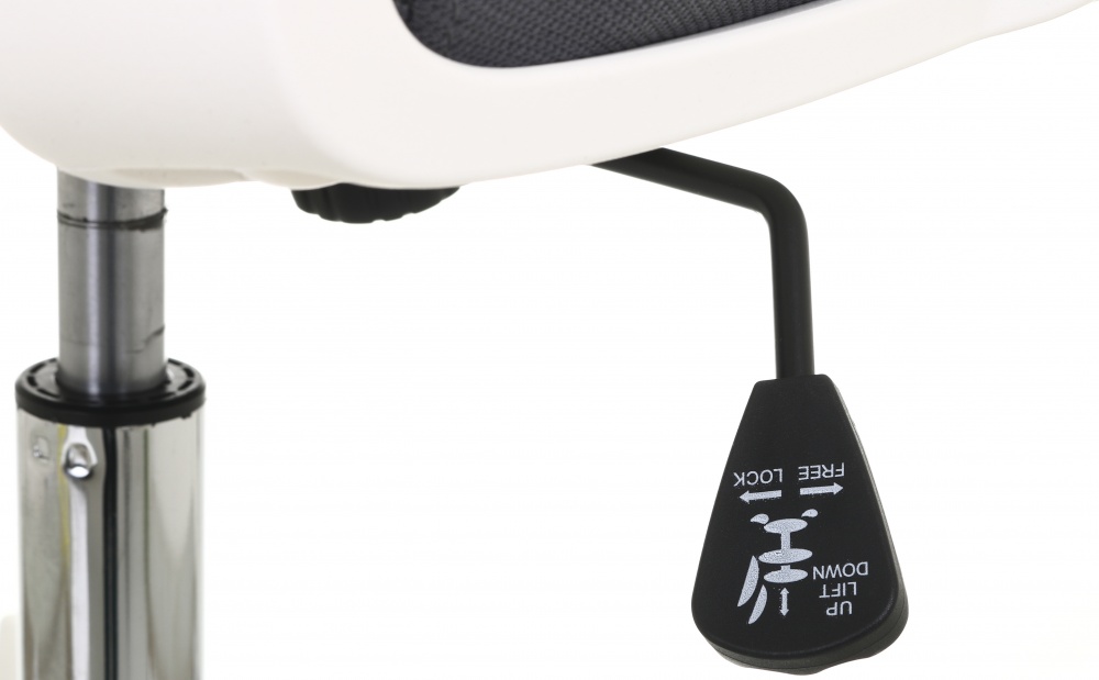 Кресло офисное Фоши серый/белый