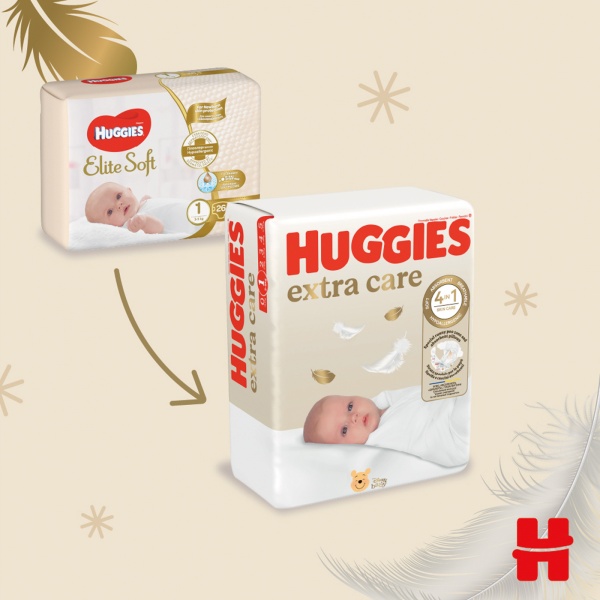 Подгузники Huggies Extra Care 2 3-6 кг 24 шт.