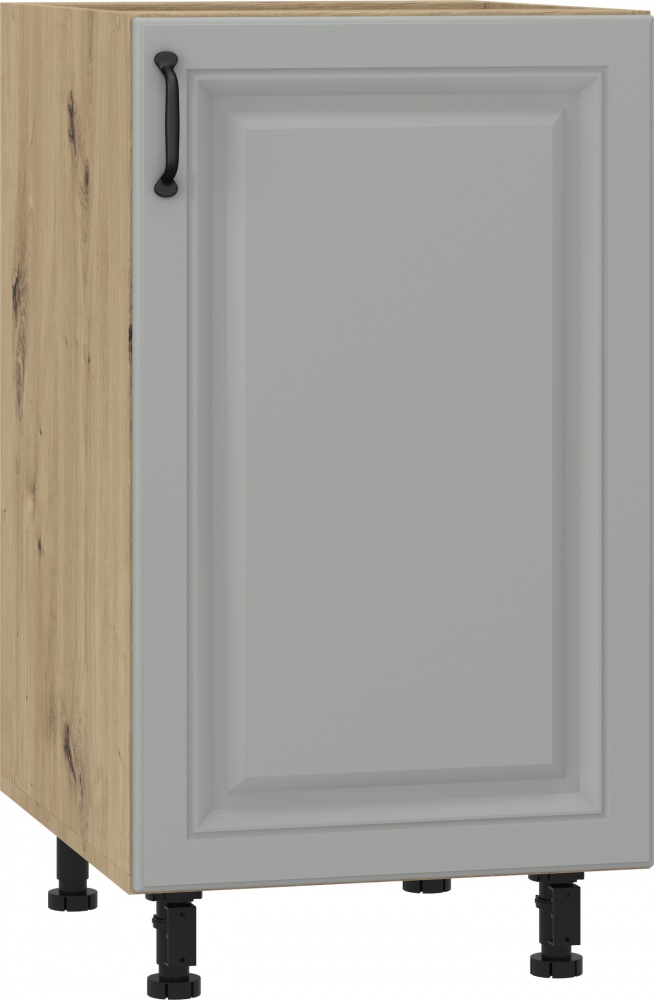 Тумба нижня Н 45/82/54 МС Глорія_ASHEN /фасад МДФ №332 попелястий матовий/дуб артізан Грейд