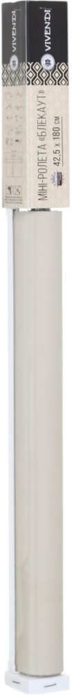 Ролета blackout Vivendi C109 бежева 24,5x180 см