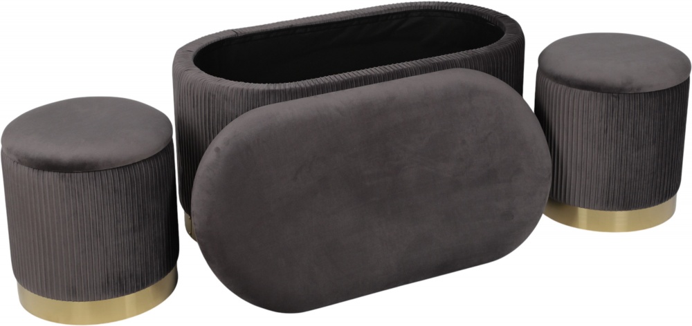 Сундук-пуф Sensio для хранения Francis 315х355х315 мм серый (VWF19A155VA-12A)