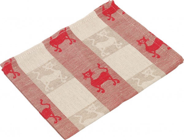 Рушник жакардовий Мурчик коти 37x48 см Галерея льону різнокольоровий 