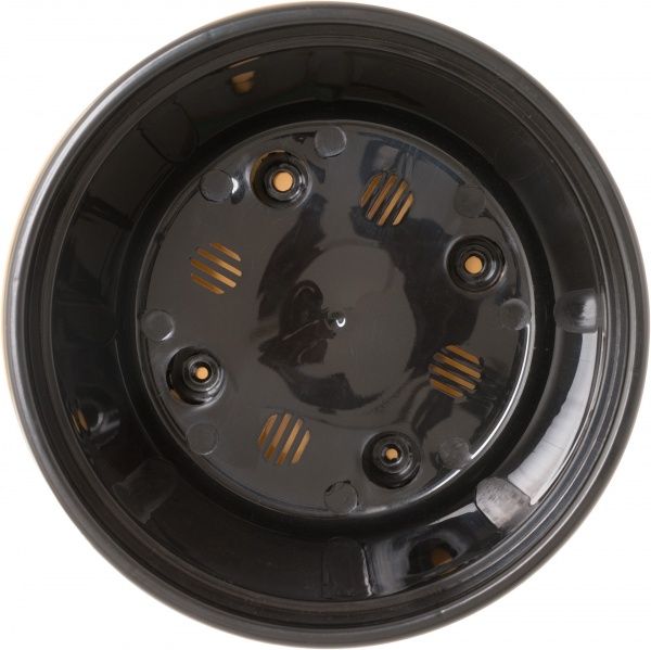 Горщик пластиковий Santino Асти круглий 2,5л білий/чорний 