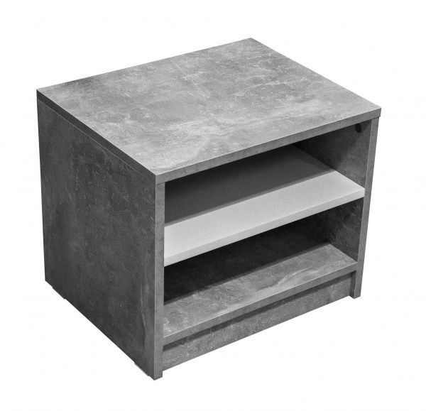 Тумба прикроватная Aqua Rodos Loft белый / серый АР000032647