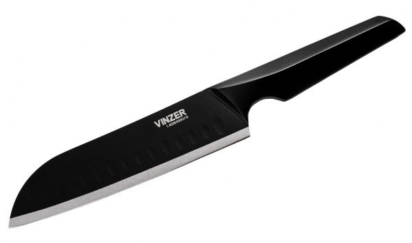 Ніж сантоку Geometry Nero line 89302 17,8 см Vinzer 