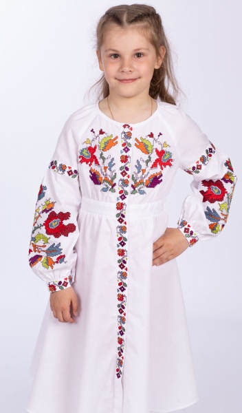 Платье Эдельвика 24-22/09 р.152 белый 24-22/09 