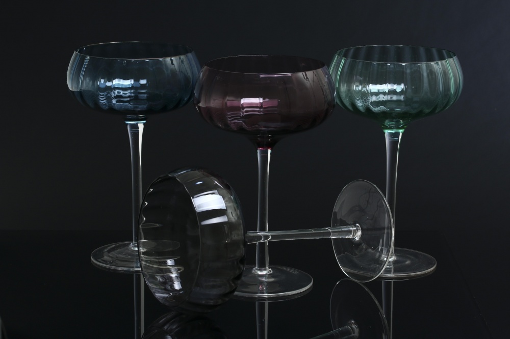 Бокал для шампанского Fiora Purple Blossom стекло 280 мл 1 шт.