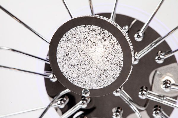 Люстра потолочная Strotskis Spider пульт ДУ LED-подсветка 21x3 Вт G4 хром 80109/21