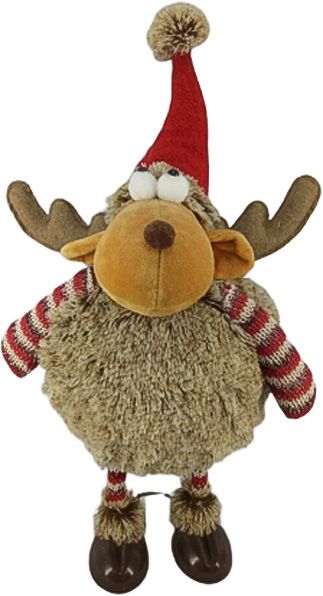 Декорація новорічна Лось на пружині AT8156209-17 43 см 