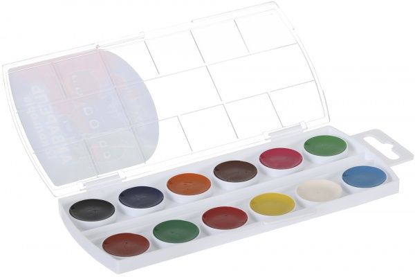 Краски акварельные Набір 12 кольорів PJ Masks Перо