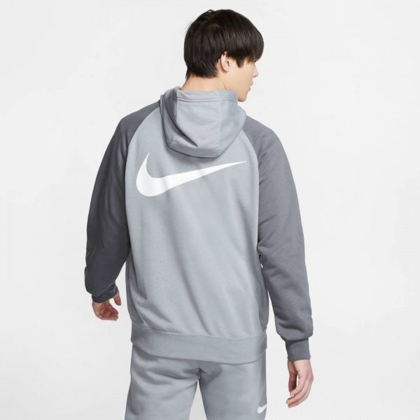 Джемпер Nike M NSW SWOOSH HOODIE FZ FT CT7362-073 р. XL сірий