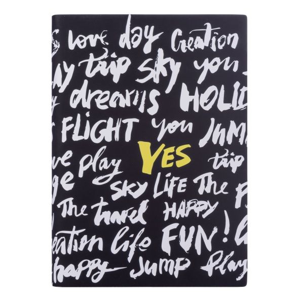 Щоденник недатований А5 Canzone чорний YES