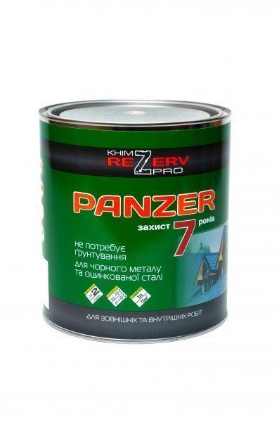 Фарба для дахів ХімреZерв Panzer світло-сірий шовковистий мат 3кг