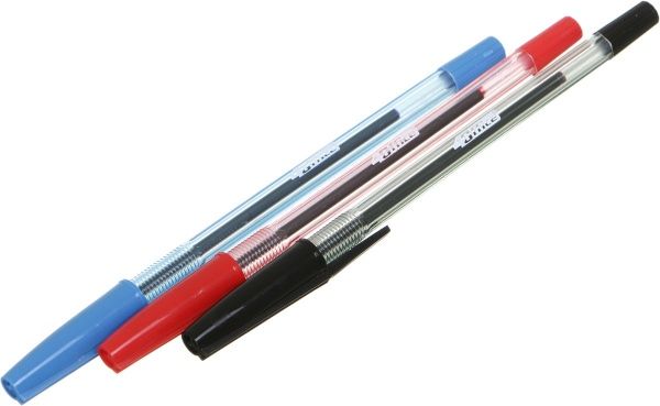 Набор ручек шариковых 3 шт. (разноцветные) 4-102 4OFF 