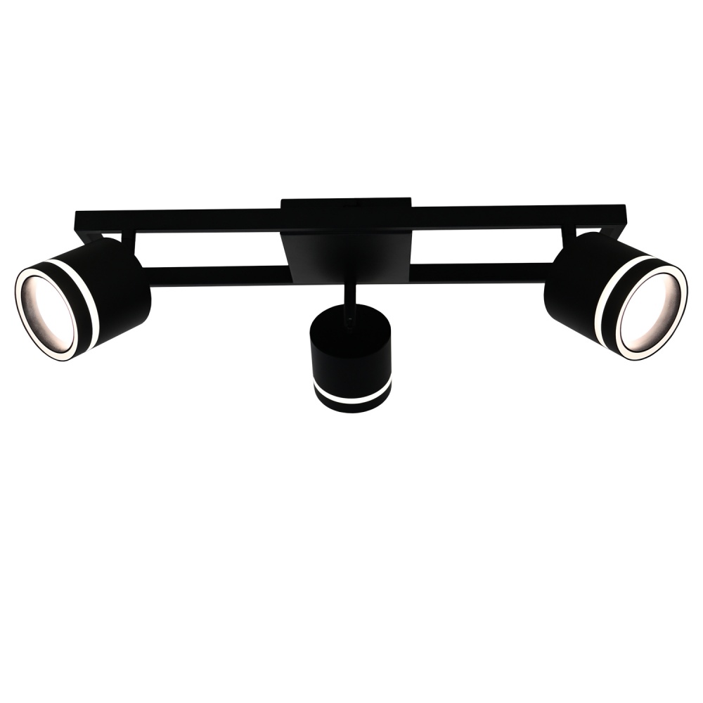 Люстра стельова Victoria Lighting 3x12 Вт GX53 чорний Firth/PL3 black