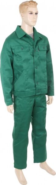Костюм робочий Торнадо Євро (куртка та напівкомбінезон) зріст 5/6 р. 56-58 зелений