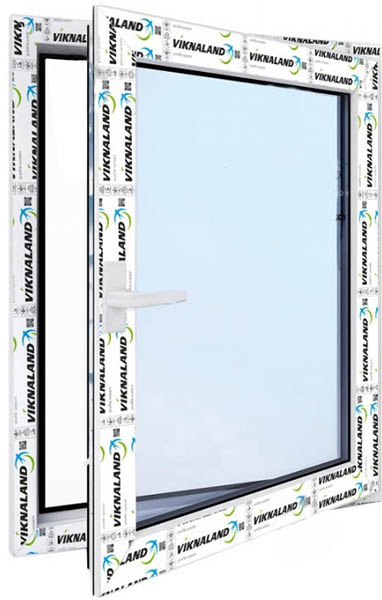 Окно поворотно-откидное VIKNALAND В 70 800x1000 мм правое 