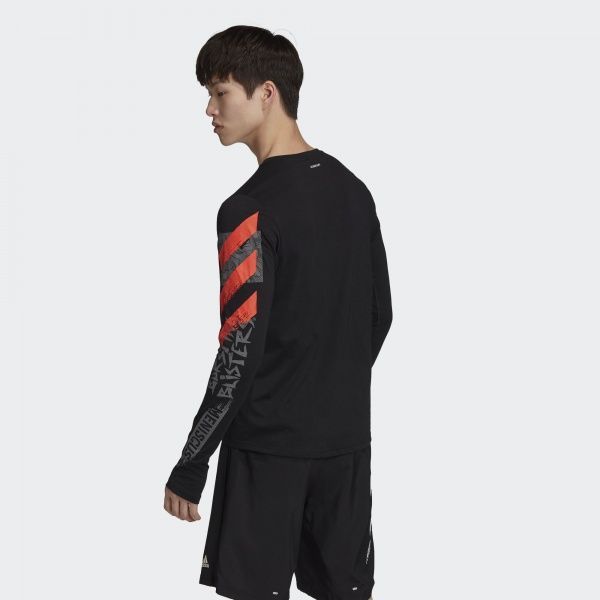 Футболка Adidas FAST GFX LS Tee FJ5000 M чорний