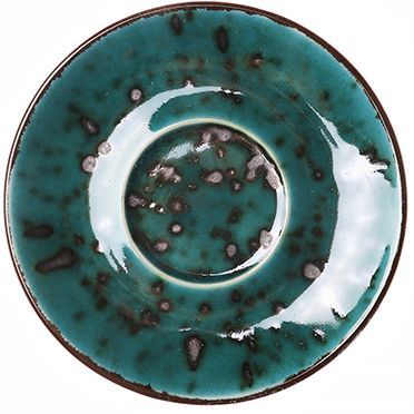 Блюдце 12 см Тіффані Бірюза Manna Ceramics