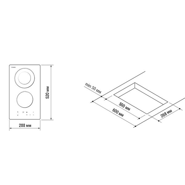 Варильна поверхня електрична Pyramida VCH 321/1 UCC