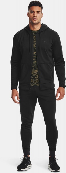 Джемпер Under Armour UA Armour Fleece FZ Hoodie 1357110-001 р. L черный