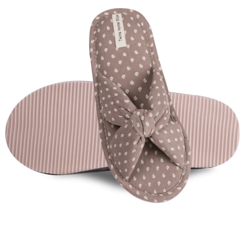 Капці домашні Twins HS-VL бант-перехрест 7138 р.38/39 коричневий 