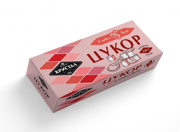 Сахар Кристал прессованный со вкусом вишни 250 кг 250 г