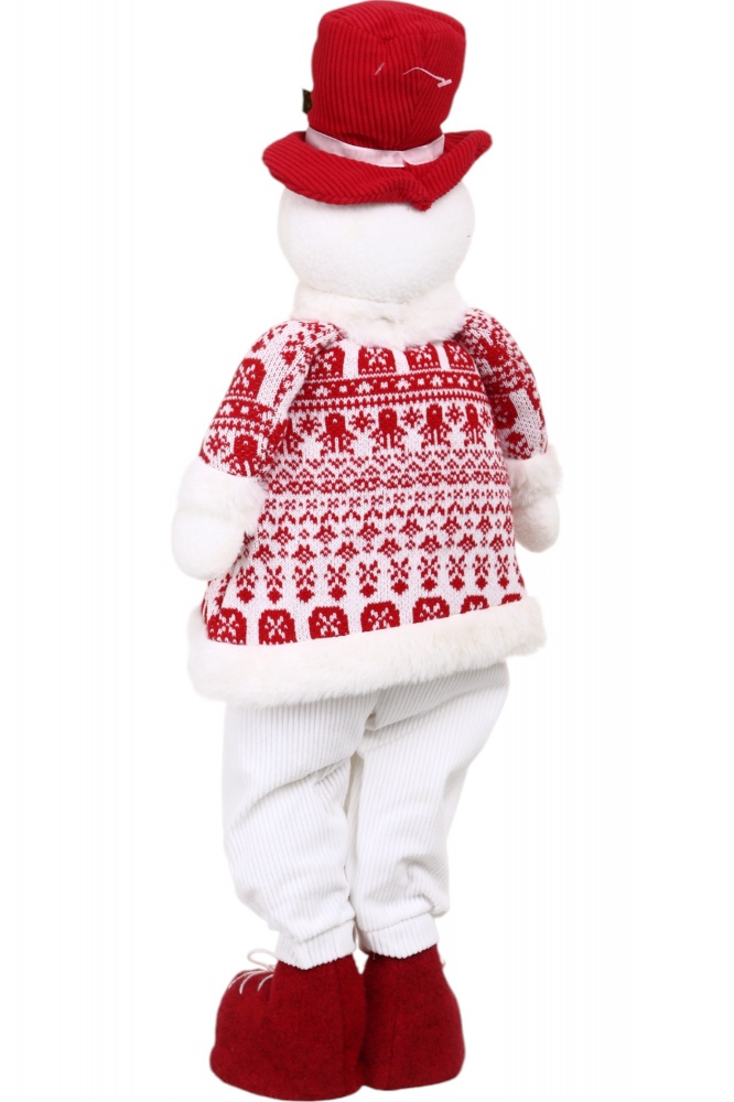 Декорація новорічна текстильна 20x61 см червоно-білий 2 асортименти AJD422307AB