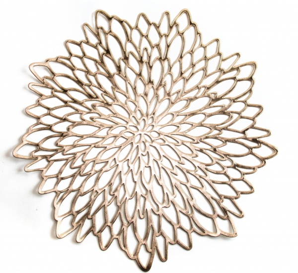 Підставка під гаряче Ажурна золота 38 см