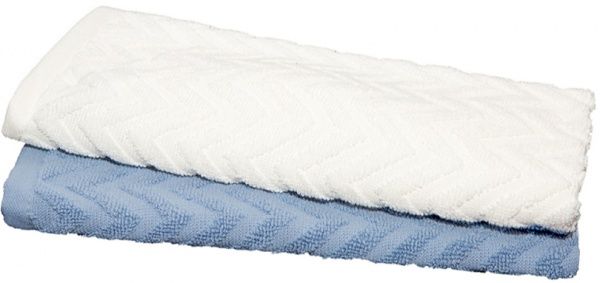 Рушник Зигзаги 40x60 см Simi молочний/волошковий 