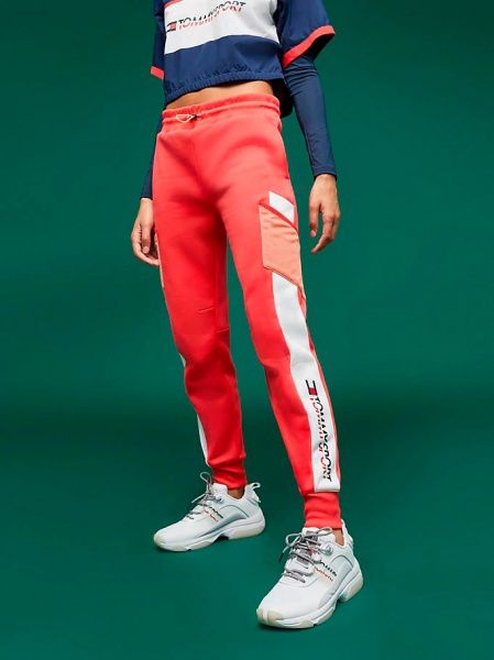 Брюки Tommy Hilfiger BLOCKED FLEECE JOGGER CUFF S10S100253603 р. M красный