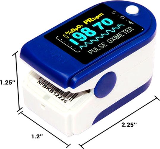 Пульсоксиметр S6 (пульсометр) OLED дисплей напалечный