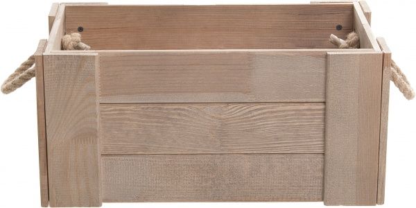 Ящик дерев’яний  014 з канатовими ручками 45x25x21 см