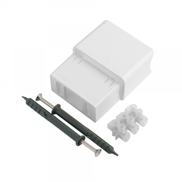 Комплект креплений для скрытого подключения полотенцесушителя белого цвета (24-122630-5030)