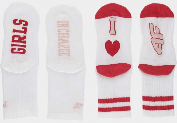 Шкарпетки 4F SOCKS CAS F061 (2pack) 4FJAW22USOCF061-90S р.36-38 білий