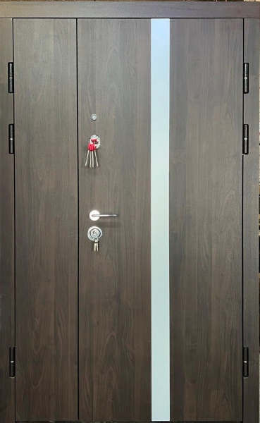 Двері вхідні Мавіс T-10 Lux вишня темна 2050x1200 мм праві